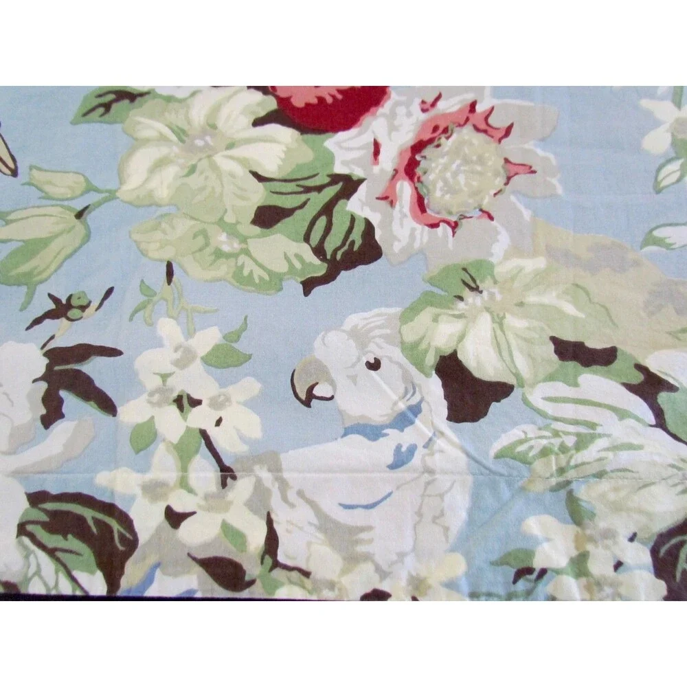 Pottery Barn Bird & Blossom Chinoiserie Standard Shams Multicolor Organic Cotton